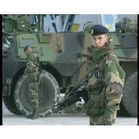 Mise en place de la force française en Albanie.