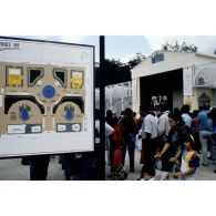 1989. Paris 1er.  Jardin des Tuileries. Fête pour le bicentenaire de la Révolution française.