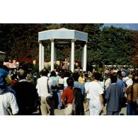 1989. Paris 1er. Jardin des Tuileries. Fête du bicentenaire de la Révolution française.