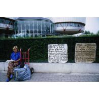 10 juin 1999. Strasbourg (67). Le Palais des droits de l'homme.