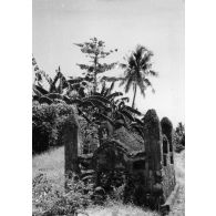 Archipel des Comores, Anjouan, 1953. Ouani. Tombeau arabe.