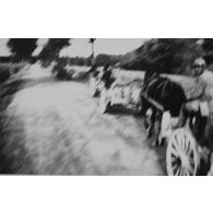 778. Photo prise d'un caisson au trot. 1[er] novembre 1916. [légende d'origine]