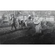 N[umér]o 795. Argonne. Camp des Hauts Battis [sic]. 4 novembre 1916. [...] légende d'origine]