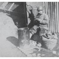 1362. Gypse. Colin. 1e C[ompagn]ie. 19 févr[ier 1918]. 9 h. [légende d'origine]