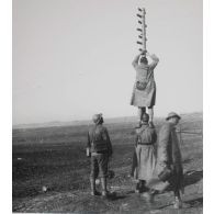 1363. P.A. Gypse. Préparation du coup de main. 19 fév[rier] 1918. 9 h. [légende d'origine]