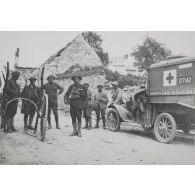 1465. Chouy. Autosanitaire U.S.A. 19 juillet 1918. [légende d'origine]