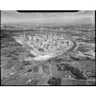 Argenteuil (95). Vue sud-ouest/Nord-est de la ZUP d'Argenteuil.