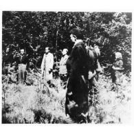 Libération de la Corse. Rassemblement de résistants corses.