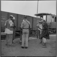 Une compagnie républicaine de sécurité à Biskra. [Description en cours]