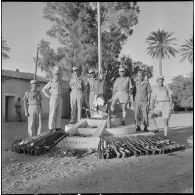 Le 7e RTA (7e régiment de tirailleurs algériens) au poste de Fontaine des Gazelles. [Description en cours]