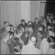 Arrivée des joueurs du stade Rennais à Alger. [Description en cours]