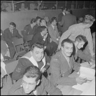 Demi-finale et finale interarmes de boxe d'Afrique du Nord. [Description en cours]