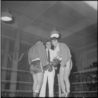 Demi-finale et finale interarmes de boxe d'Afrique du Nord. [Description en cours]