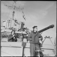 Le Berbère en mission au large des côtes d’Algérie. [Description en cours]