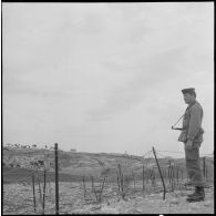 Poste près de la frontière tunisienne.[Description en cours]