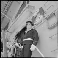 Le porte-avions Le Bois-Belleau. [Description en cours]