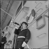 Le porte-avions Le Bois-Belleau. [Description en cours]