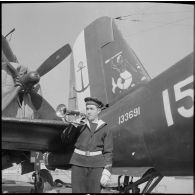 Le porte-avions Le Bois-Belleau. [Description en cours]