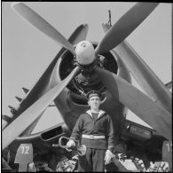 Le porte-avions Le Bois-Belleau. [Description en cours]