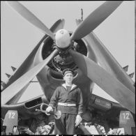 Le porte-avions Le Bois-Belleau. [Description en cours]