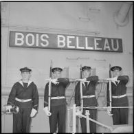 Le porte-avions Le Bois-Belleau. [Description en cours]