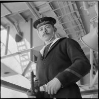 Le porte-avions Le Bois-Belleau. [Description en cours]