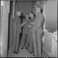 Inauguration d'une exposition sur la Marine. [Description en cours]