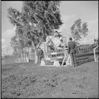 Une compétition hippique. [Description en cours]