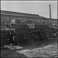 Menerville. La 4e compagnie du 587e bataillon du train (587e BT). Draisines télécommandées.