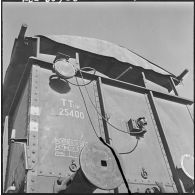 Menerville. La 4e compagnie du 587e bataillon du train (587e BT). Le train blindé.