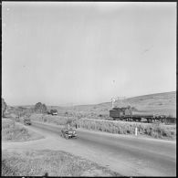 Menerville. La 4e compagnie du 587e bataillon du train (587e BT). Patrouille rail-route.