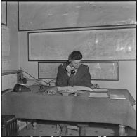 Menerville. La 4e compagnie du 587e bataillon du train (587e BT). Bureau du comissaire militaire de section de ligne (CMSL).