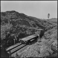 Menerville. La 4e compagnie du 587e bataillon du train (587e BT). Balayage.