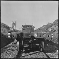 Menerville. La 4e compagnie du 587e bataillon du train (587e BT). Balayage.