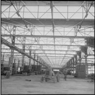 Visite du chantier d’une usine Berliet. [Description en cours]