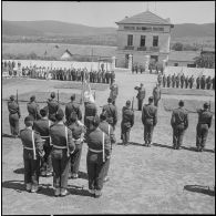Visite du colonel Giraud au 4e RH (4e régiment de hussards. [Description en cours]