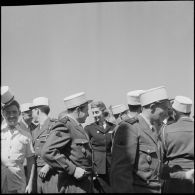 Cérémonie au centre de détente interarmées en présence du prince et de la princesse Napoléon. [Description en cours]