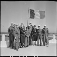 Cérémonie au centre de détente interarmées en présence du prince et de la princesse Napoléon. [Description en cours]