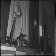 Cérémonie militaire au stade Saint-Eugène d’Alger. [Description en cours]