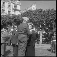 Commémoration du 8 mai 1945 à Alger. [Description en cours]