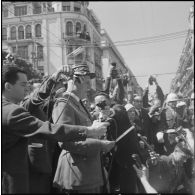 Commémoration du 8 mai 1945 à Alger. [Description en cours]