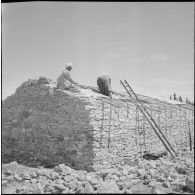 Le centre de regroupement de Boulet. [Description en cours]<br>