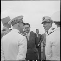 Cérémonie militaire au Monument aux marins algériens morts pour la France. [Description en cours]