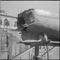 Alger. Avarie du sous-marin Laubie.