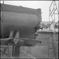 Alger. Avarie du sous-marin Laubie.