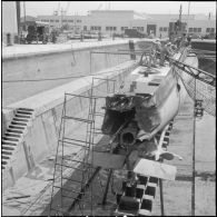 Alger. Avarie du sous-marin Laubie.