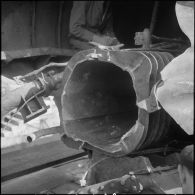 Alger. Avarie du sous-marin Laubie.