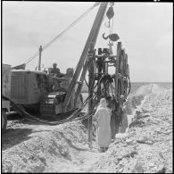 Gazoduc d'Arzew. Manoeuvres.