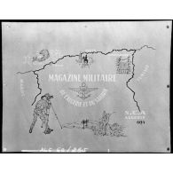 Reproduction d'un plan pour le magazine militaire de l'Algérie et du Sahara du service cinématographique des armées (SCA Algérie 60/1).