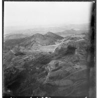 Vue aérienne des mines du djebel Ouenza.